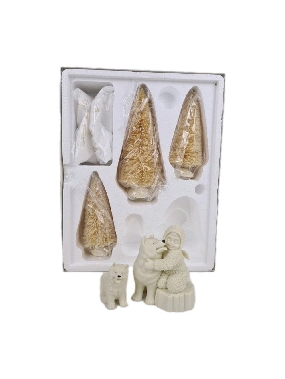 Department 56 Snowbabies Puppy Love 05703 Retired Christmas Figutines Trees